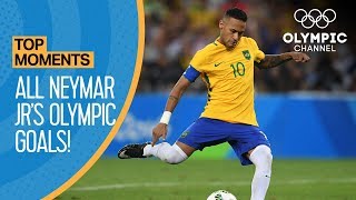 Neymar Jr  All Olympic Goals  Top Moments [upl. by Ng]