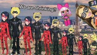 Ladybug and Cat Noir are shrinking Akumatized LOL Doll fights mini heroes miraculous ladybug ep [upl. by Eikcir]