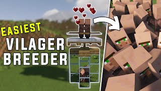 Minecraft EASIEST Villager Breeder Tutorial  INFINITE Villagers 120119 [upl. by Ased]