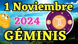 🤩𝐃𝐞𝐬𝐜𝐮𝐛𝐫𝐢𝐫á𝐬 𝐀𝐥𝐠𝐨 𝐐𝐮𝐞 𝐓𝐞 𝐋𝐢𝐛𝐞𝐫𝐚🤩Horoscopo Géminis Hoy ♊ 1 de Noviembre de 2024 💥 [upl. by Icaj]