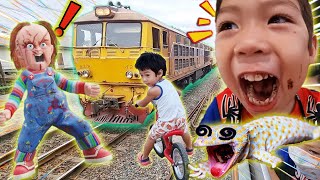 รถไฟชัคกี้ เยลลี่นกฮูก ตุ๊กแกยักษ์ กระดูกไดโนเสาร์มีชีวิต คลิปเต็ม1ชม I น้องภพ [upl. by Gomez]