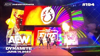 The Elite entrance AEW Dynamite June 14 2023 [upl. by Eidnew]