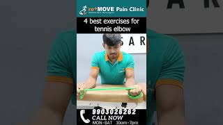 4 best Exercises For Tennis Elbow [upl. by Sparks471]