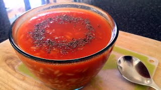 Easy Tomato Noodle Soup Recipe HCLF RT4 [upl. by Ordnas]