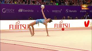 Sofía Raffaeli Final Ball Silver Medal Rhythmic Gymnastics World Championship 2023 Valencia Spain [upl. by Florentia]