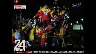 24 Oras Mga deboto hindi alintana ang hirap at peligro makalapit lang sa Poong Nazareno [upl. by Rossner950]