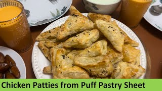 Chicken Patties made with Puff Pastry Sheets [upl. by Aremihc]