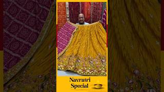 🔥KCPC Special Pure Chinon Crush With Bandhej Silk heavy Work Embroidery Lehnga mustard shorts [upl. by Dilly]