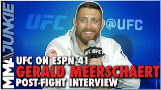 Gerald Meerschaert Adds To Submission Record Wants Andre Petroski  UFC on ESPN 41 [upl. by Eniluqaj]