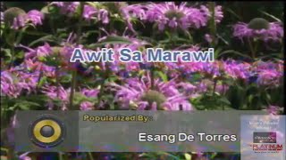 Awit Sa Marawi Esang De Torres Karaoke [upl. by Koblas]