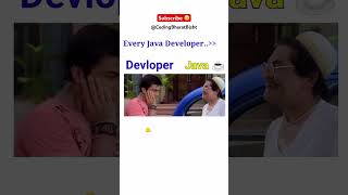 Java vs Developer 🤣🤣 coding programming dsa shorts [upl. by Korff]