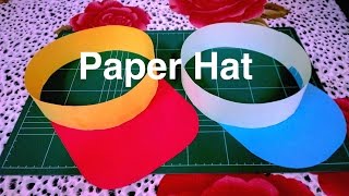 How to make paper hat  DIY [upl. by Nared739]