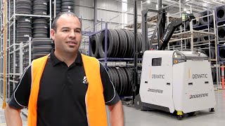 Robotic Forklift AGV Boosts Efficiency and Safety at Bridgestone Australia [upl. by Lindon]