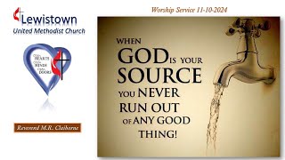 Lewistown United Methodist Church Live Worship 111024 [upl. by Joni]