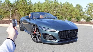 2024 Jaguar FType R75 AWD Convertible Start Up Exhaust Walkaround Test Drive and Review [upl. by Iddet]