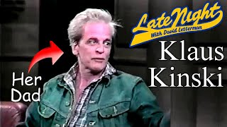 Klaus Kinski on Late Night with David Letterman 1983 [upl. by Aneri261]