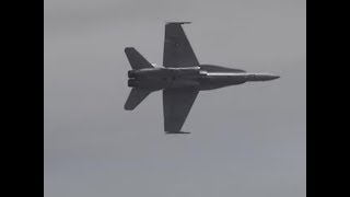 RI Airshow 2008  F18 Hornet demo [upl. by Anattar584]