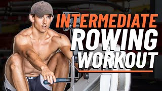 AMAZING Aerobic Rowing Machine Workout Intermediate [upl. by Anirbys]