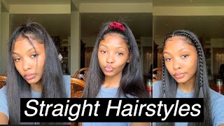 5 Hairstyles for Straight Hair Pt 2  rjpoala [upl. by Aicenev819]