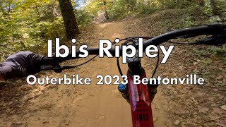 Ibis Ripley Demo Ride at Outerbike 2023 at Coler MTB Trails in Bentonville [upl. by Kevina71]