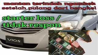 vios gen 2 tidak bisa di starter  tidak respon [upl. by Ellenehs]