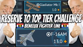 Playing the ENTIRE Benelux Fighter Line  Reserve to Top Tier [upl. by Lerud]