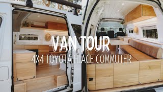 VAN TOUR 4X4 TOYOTA HIACE COMMUTER  This has to be the ultimate camper van layout [upl. by Lebyram984]