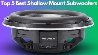 Top 5 Best Shallow Mount Subwoofers 2023  Slim Sub For Cars [upl. by Chlo]