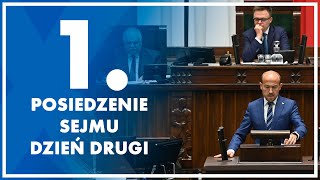 1 posiedzenie Sejmu  dzień drugi 14 listopada 2023 r [upl. by Havot660]