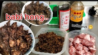 Masak babi Hong sawi kering asin mbk TKW Taiwan masak [upl. by Kenzi]