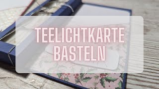 Teelichtkarte basteln I Weihnachtskarten basteln [upl. by Notgnilra]