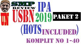 pembahasan USBN IPA SMP 2019 review PAKET 2 no 1 40 komplit [upl. by Anneirda556]