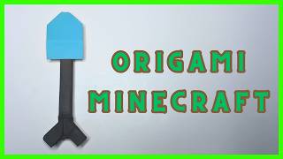 ⩥ Cómo hacer una PALA de MINECRAFT de ORIGAMI [upl. by Woods39]