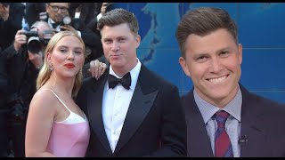 SNL Colin Jost Tricked Into ROASTING Scarlett Johanssons Movies [upl. by Eniamahs]