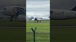 Egyptair A320neo at Dublin aviation planespotting airport travel airplane trending a320neo [upl. by Toogood]