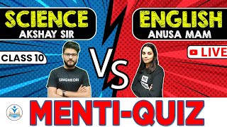 MENTIQUIZ CLASS 10 SCIENCE  ENGLISH  MOST IMPORTANT MCQS  CBSE BOARD 2024 [upl. by Whitelaw470]