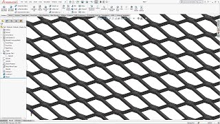 Diamond Grid  Mesh SolidWorks [upl. by Alicia]