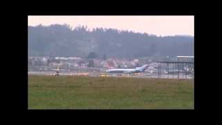 Boeing727 take off runway 28 at ZRH GREAT SOUND [upl. by Darnok]