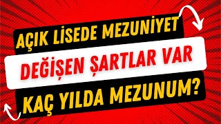 Açık Lise Kaç Yılda Biter [upl. by Krell]