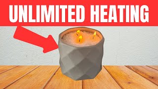 Heat Your Home WITHOUT GAS OR ELECTRICITY With This DIY Homemade Heater [upl. by Werda]