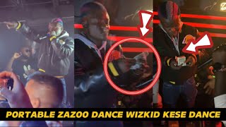 Portable Dancing to KESE by Wizkid as He Sprays Money in Canada as KING of Social Media [upl. by Monarski]