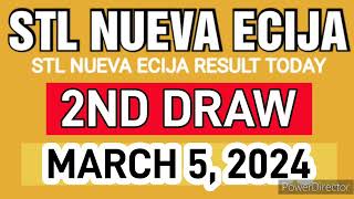 STL NUEVA ECIJA RESULT TODAY 2ND DRAW MARCH 5 2024 3PM [upl. by Anayra]