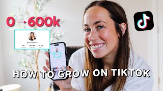 6 TIPS ON HOW TO GROW ON TIKTOK  600k followers and growing [upl. by Haland]