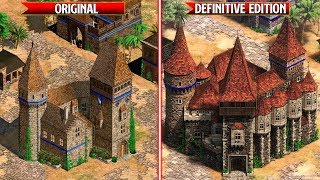 Age of Empires 2 Definitive Edition  All Wonders Comparison  Original vs Remaster [upl. by Barraza119]