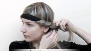 Trade Secrets  How to curl your hair using a Bohemian headband [upl. by Ofelia]