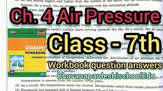 7th Std Geography Chapter 4 Question Answers  Air pressure  7th std chapter 4 answers [upl. by Heppman341]