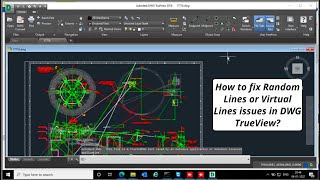 How to Fix Random Lines in DWG TrueView  How to Fix Virtual Lines in DWG TrueView  English [upl. by Durst]