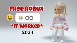 HOW TO GET FREE ROBUX IN 2024 100 Working [upl. by Huey]