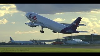 Fedex A300 Evening Takeoff from Ottawa [upl. by Vivia]