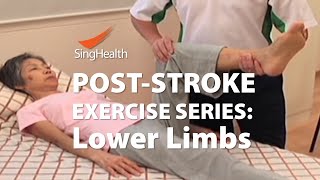 PostStroke Exercises Part 2 Lower Limb [upl. by Perla]